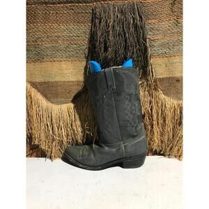 Vintage ACME Western Leather Pull On Cowboy Boots US Men Size 12D